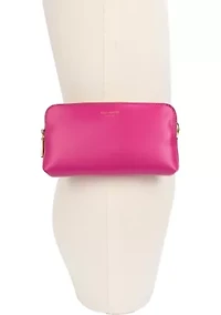 Zip Embossed Logo Belt Bag