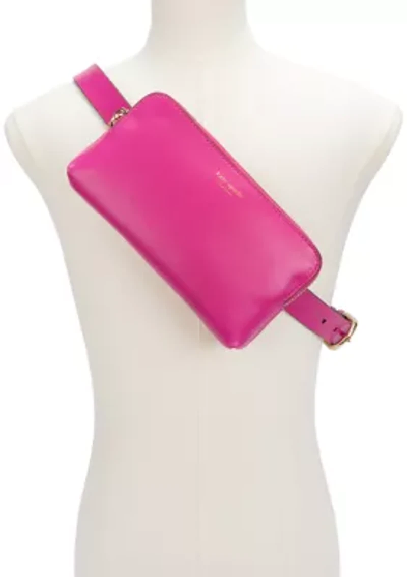 Zip Embossed Logo Belt Bag