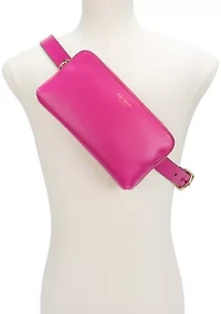 Zip Embossed Logo Belt Bag