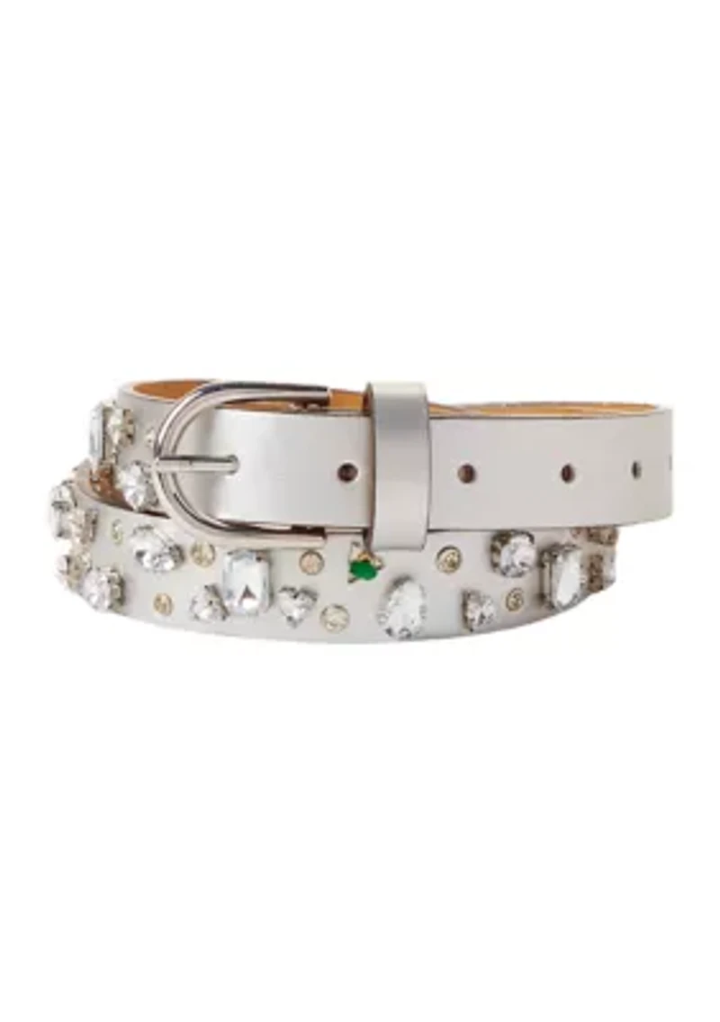 Crystal Stone Flip-Tie Belt