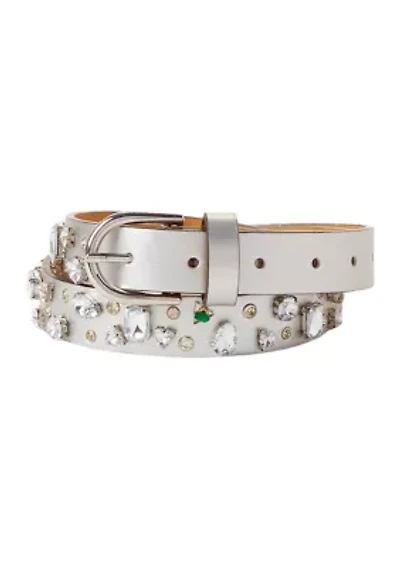 Crystal Stone Flip-Tie Belt