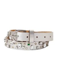 Crystal Stone Flip-Tie Belt