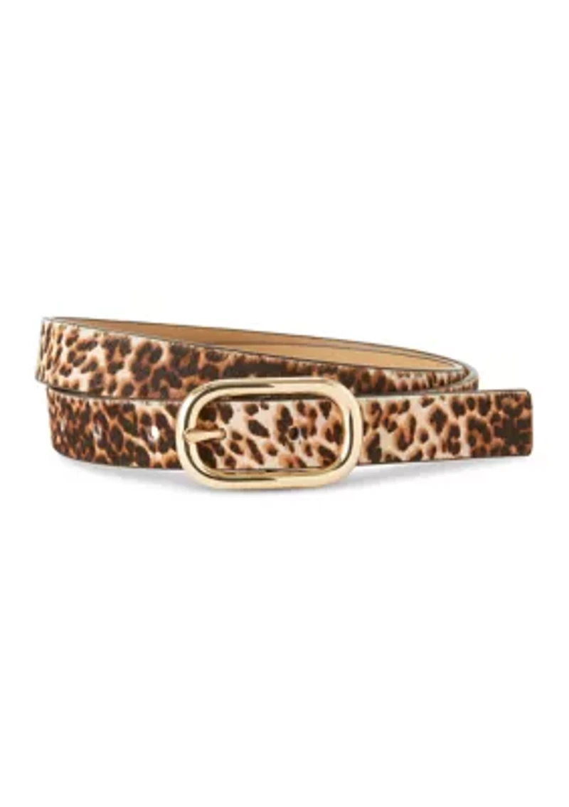 Leopard Molten Buckle Belt 25MM