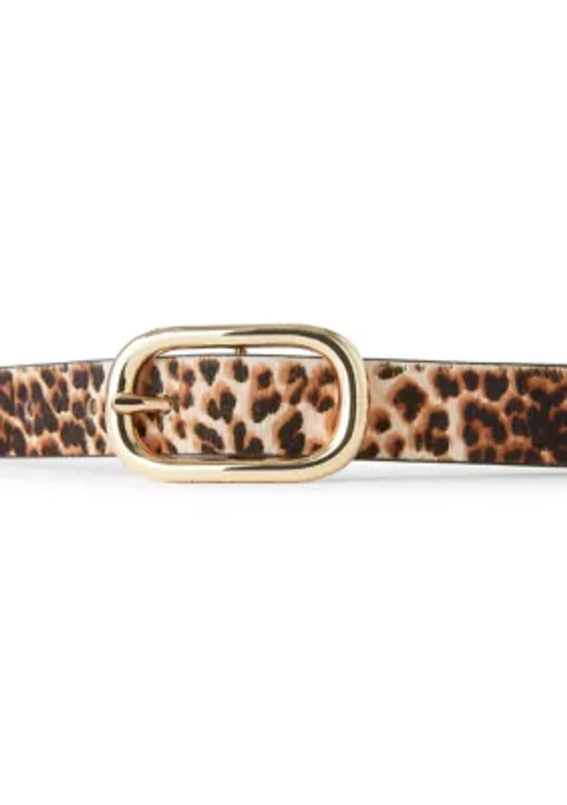 Leopard Molten Buckle Belt 25MM