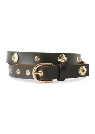 Spade Flower Eyelet 25MM Belt