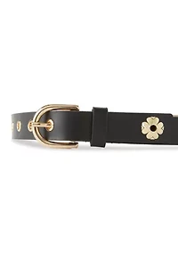Spade Flower Eyelet 25MM Belt