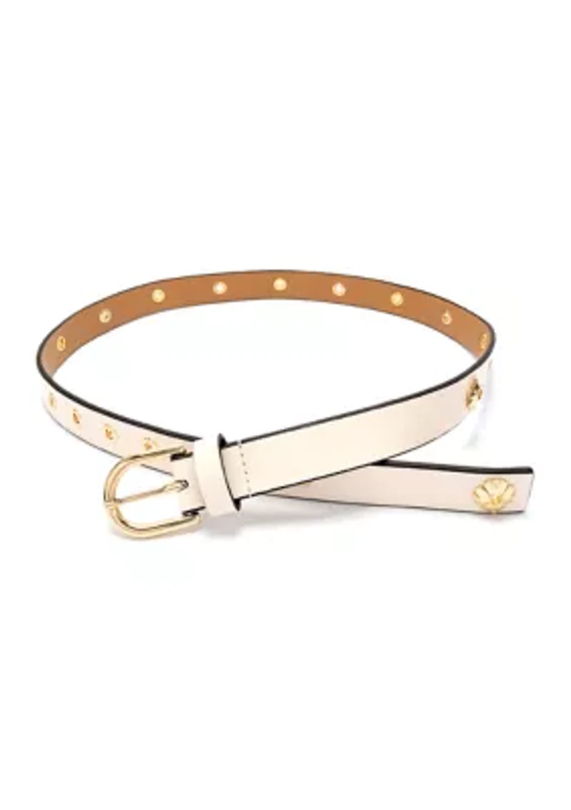 Flower Eyelet Belt
