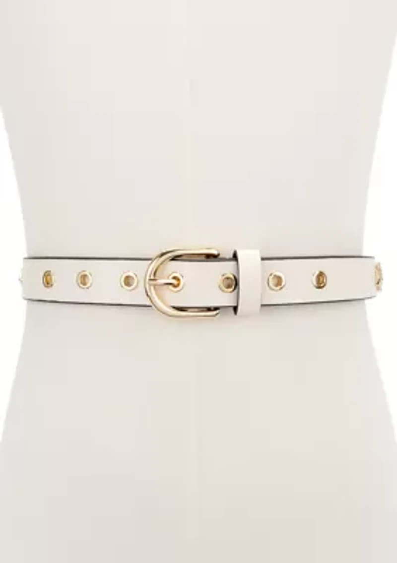 Flower Eyelet Belt