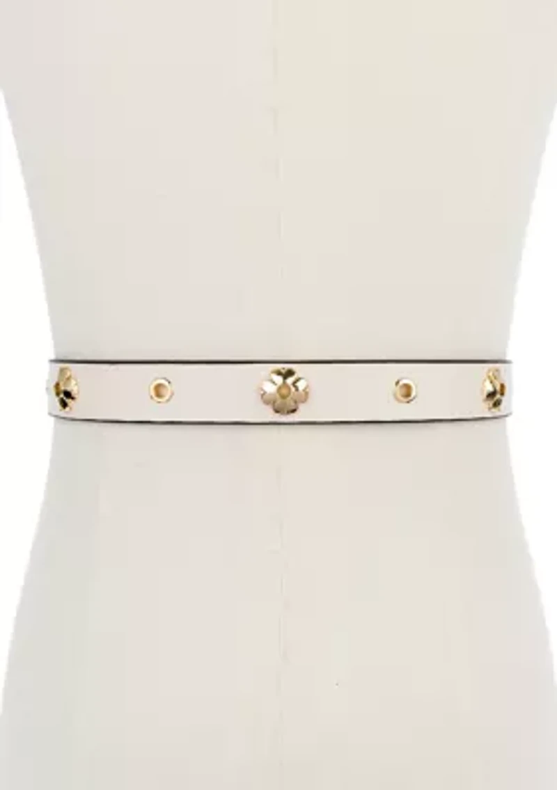 Flower Eyelet Belt