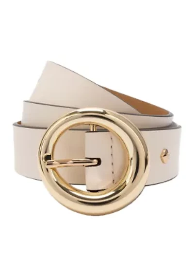 Round Molten Buckle Belt