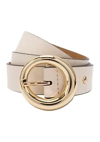 Round Molten Buckle Belt