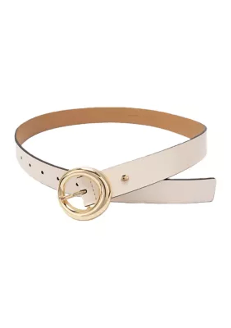 Round Molten Buckle Belt