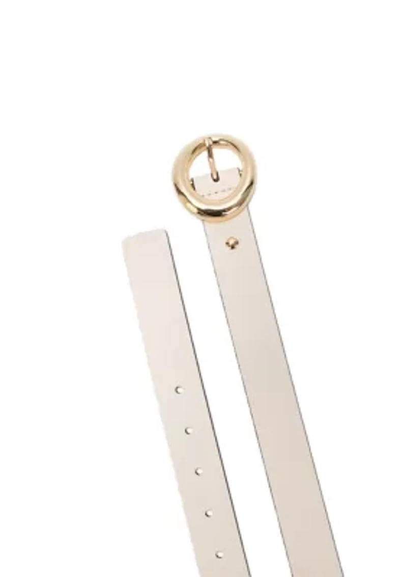 Round Molten Buckle Belt