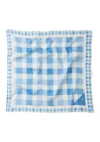 Beach Plaid Silk Bandana