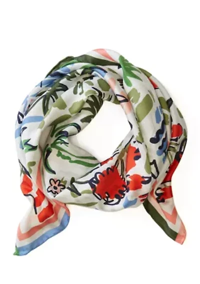 Coastal Scene Silk Bandana
