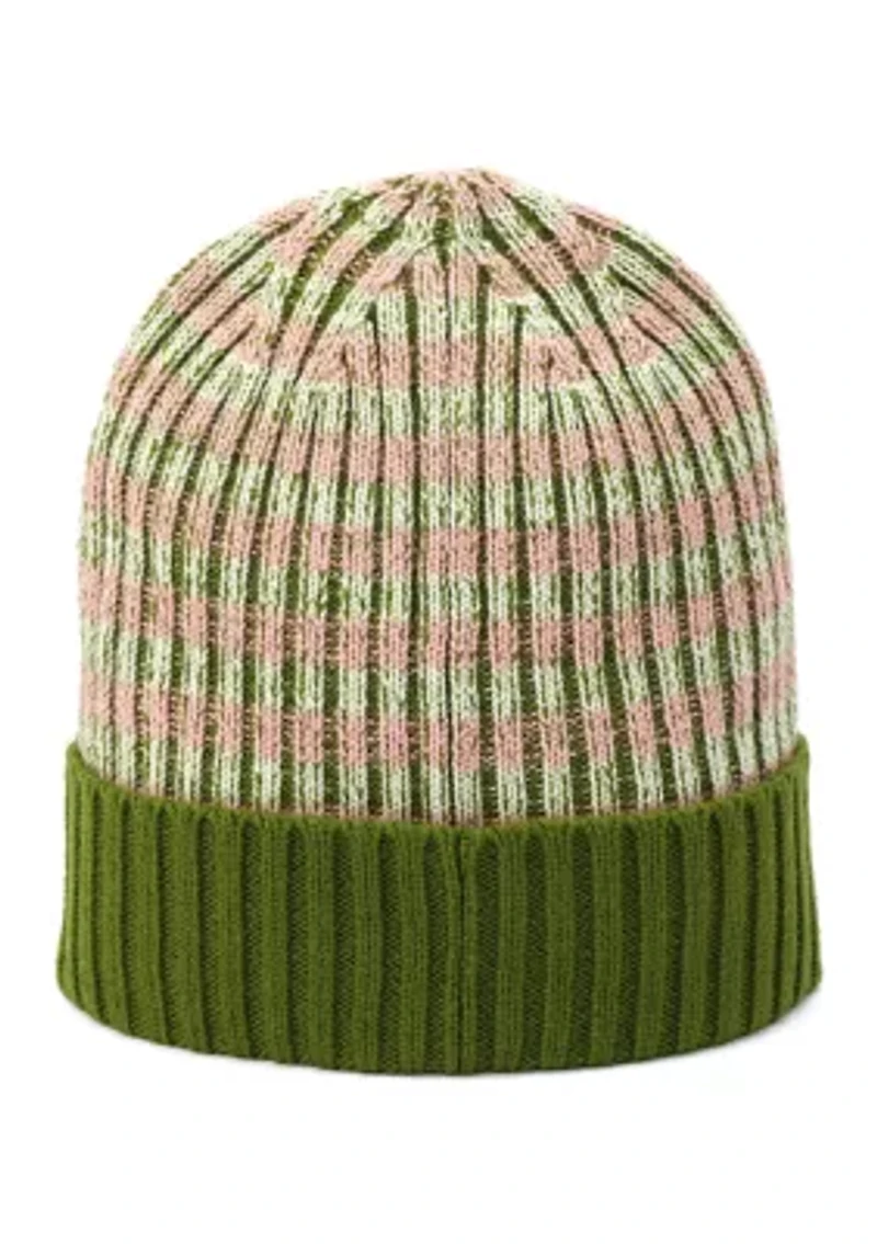 Striped Cuff Beanie