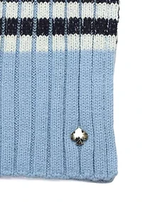 Striped Ribbed Scarf