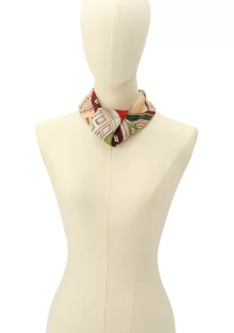 Park Scene Silk Square Scarf