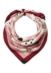 Playing Cards Silk Square Scarf