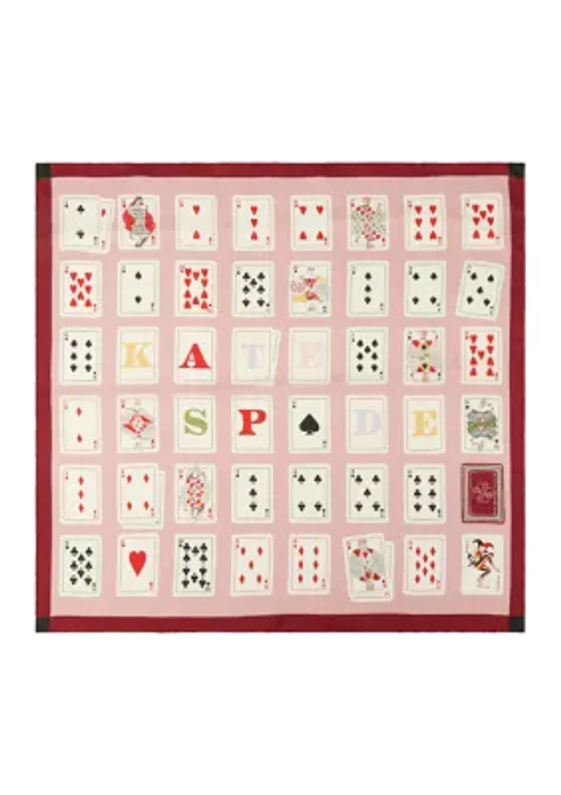 Playing Cards Silk Square Scarf
