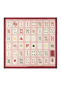 Playing Cards Silk Square Scarf