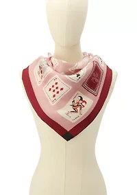 Playing Cards Silk Square Scarf
