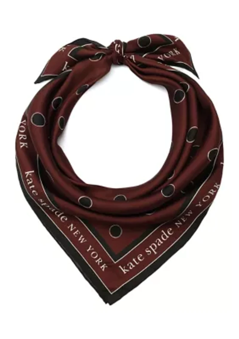 Downtown Dot Silk Square Scarf