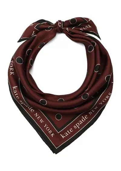 Downtown Dot Silk Square Scarf