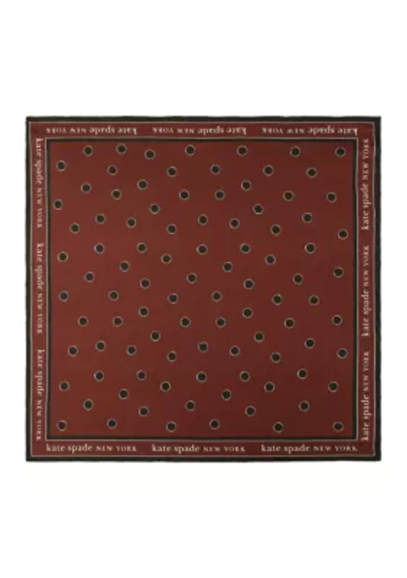 Downtown Dot Silk Square Scarf