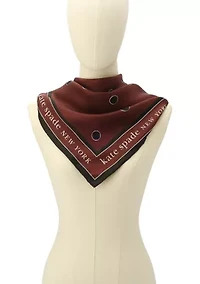 Downtown Dot Silk Square Scarf