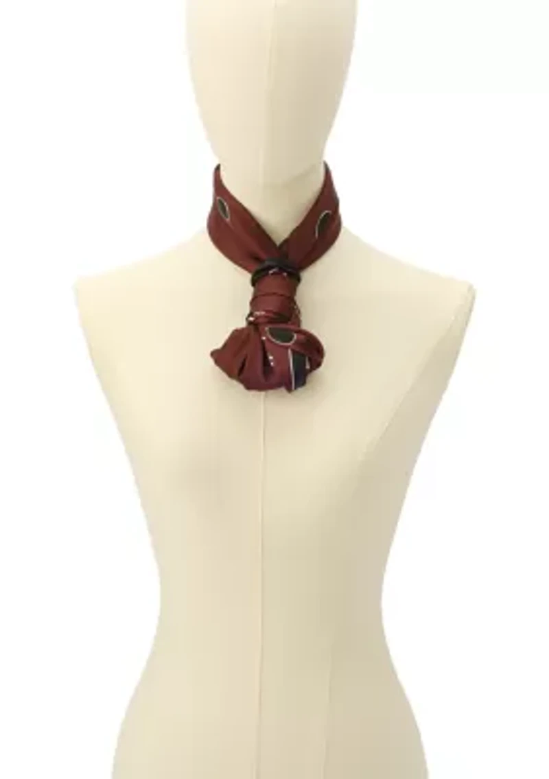 Downtown Dot Silk Square Scarf