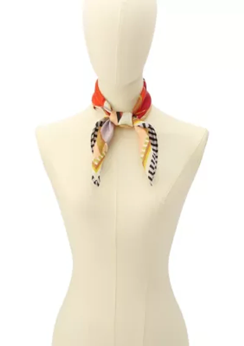 Bag Chaos Silk Square Scarf