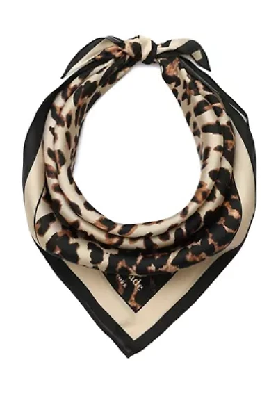 Downtown Leopard Silk Bandana