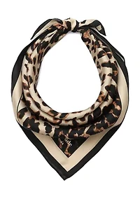 Downtown Leopard Silk Bandana