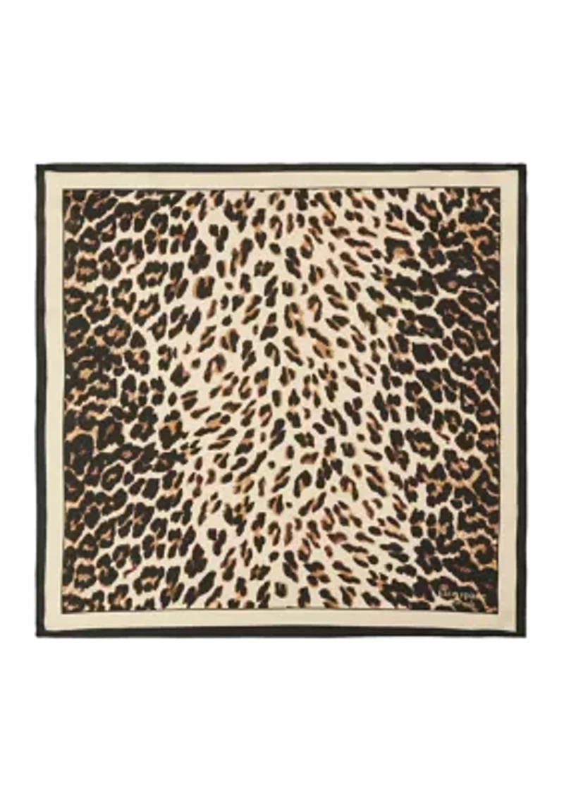 Downtown Leopard Silk Bandana