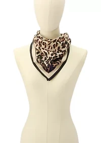 Downtown Leopard Silk Bandana