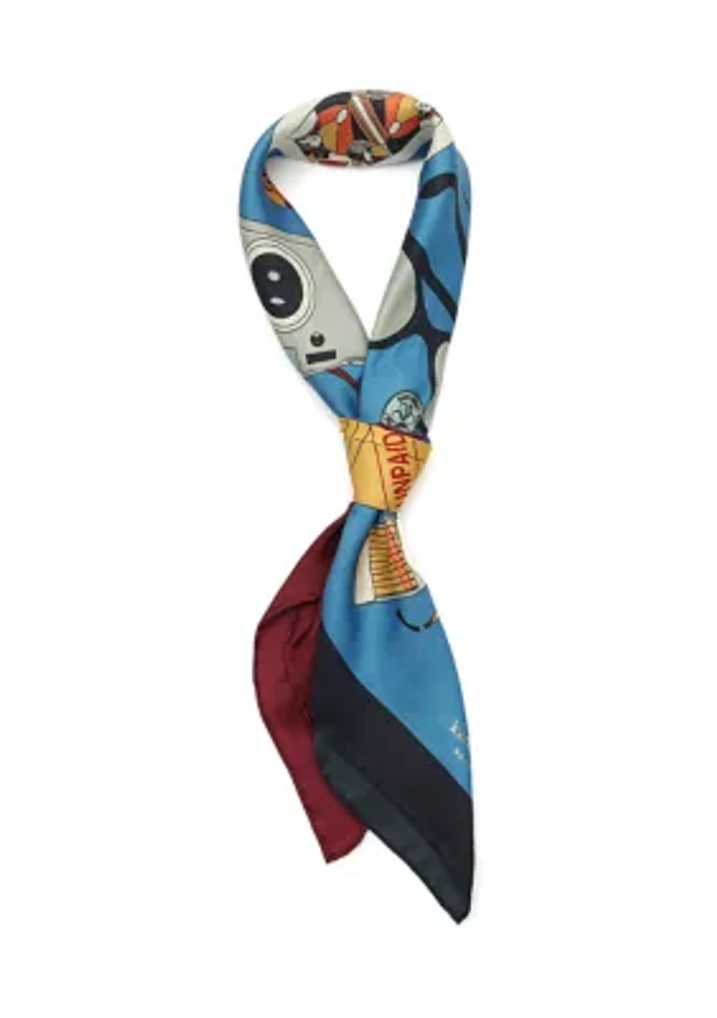 What's In My Bag Square Silk Scarf