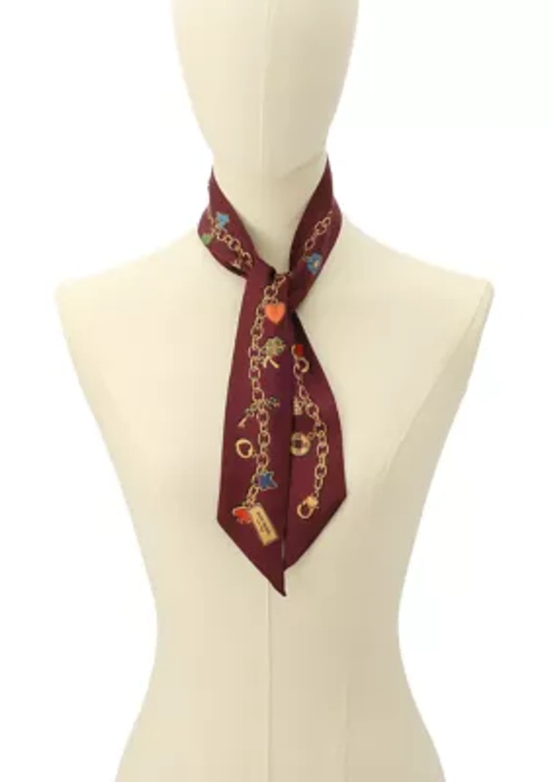 Lucky Charms Silk Skinny Scarf