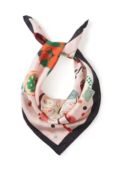 Festive Party Silk Square Scarf