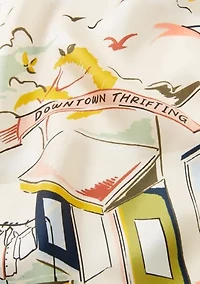 Downtown Day Trip Silk Square Scarf
