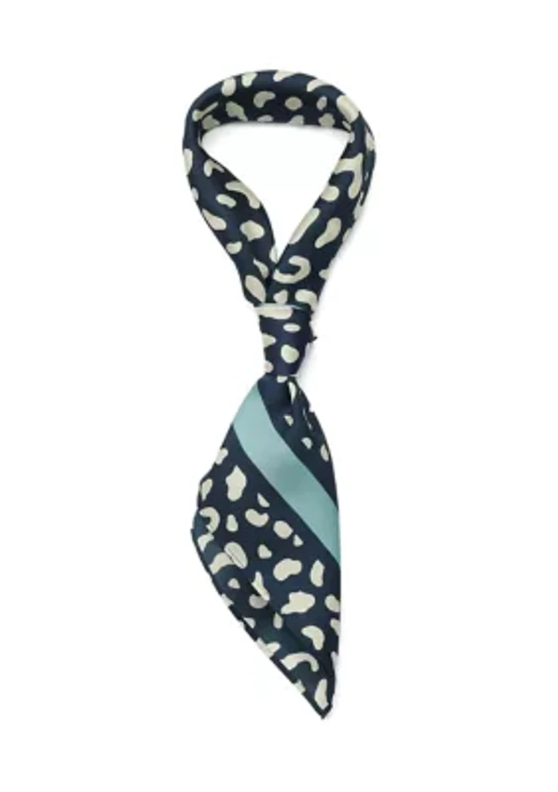 Abstract Block Silk Bandana