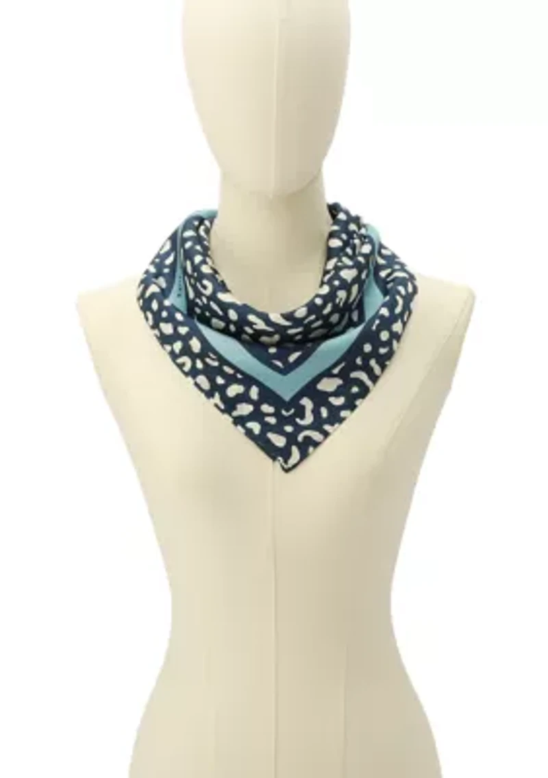 Abstract Block Silk Bandana