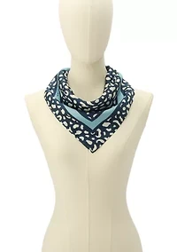 Abstract Block Silk Bandana