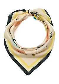 Scribble Silk Square Scarf