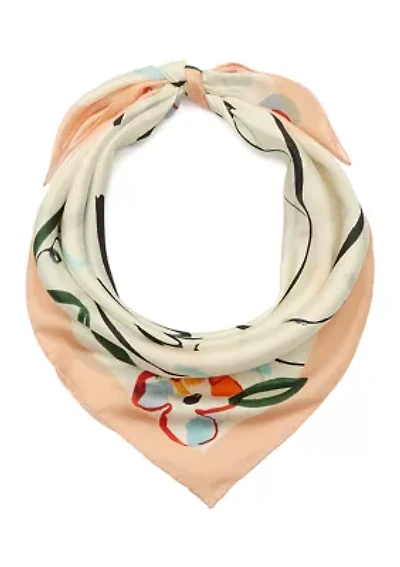 Swans Silk Square Scarf