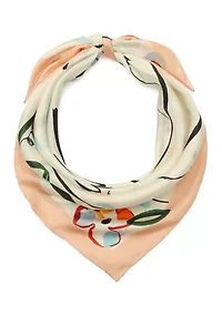 Swans Silk Square Scarf