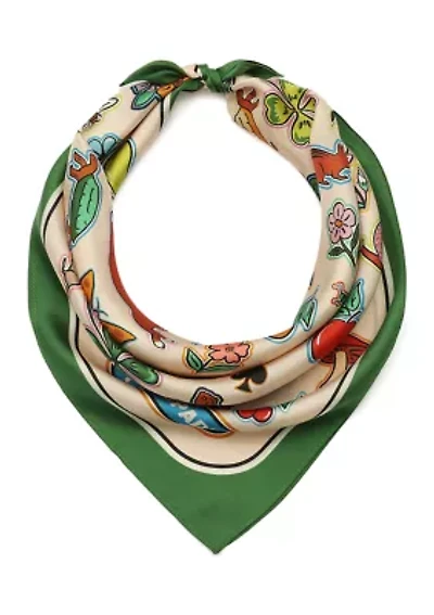 Garden Stickers Silk Bandana