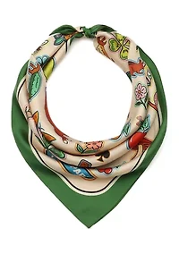 Garden Stickers Silk Bandana