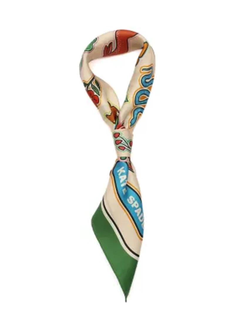 Garden Stickers Silk Bandana