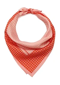 Petite Windowpane Block Bandana 